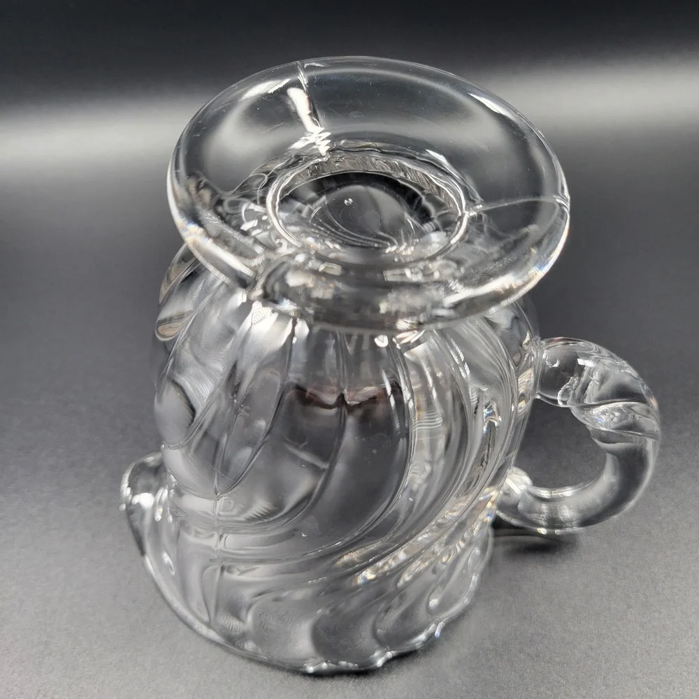 VTG Fostoria Colony 2412‎ Swirl Footed Cereal Pitcher 5 7/8